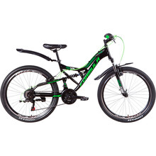 Велосипед FORMULA  ATLAS AM2 Vbr 26/17" 2021 Black/Green (OPS-FR-26-452)