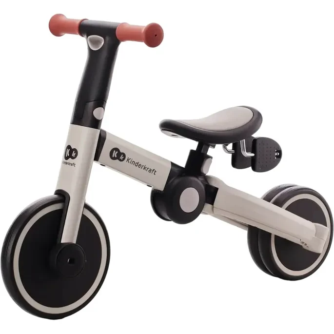 Беговел KINDERKRAFT Трехколесный велосипед 3 в 1 4TRIKE Silver Grey (KR4TRI22GRY0000) Педали Съемные педали