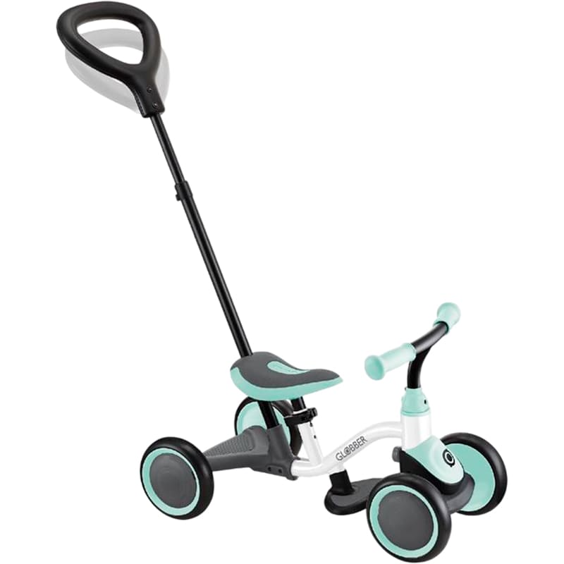 Біговел GLOBBER LEARNING BIKE 3 в 1 White/Mint (638-206) Діаметр колеса 5.9" (зріст до 100 см)