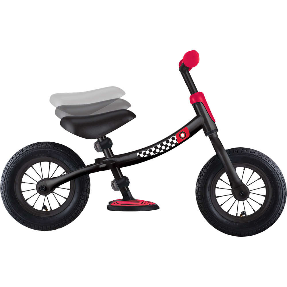 Біговел-самокат Globber Go Bike Air до 20 кг 3+ Black / Red (615-120) Діаметр колеса 10" (зріст до 100 см)