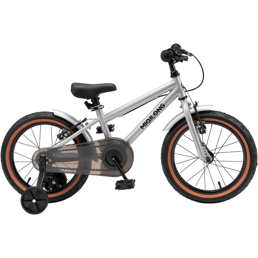Велосипед MIQILONG ST 16" Silver (RBB-ST16-SILVER) Рама сталь