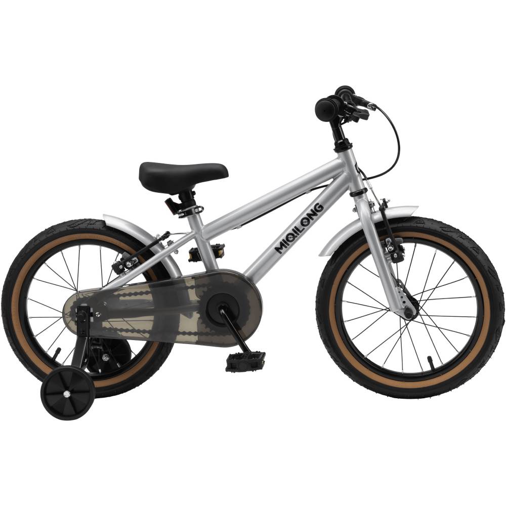 Велосипед MIQILONG ST 16" Silver (RBB-ST16-SILVER) Рама сталь