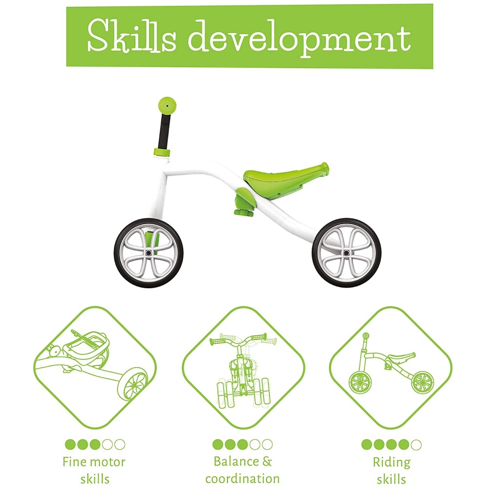 Біговел CHILLAFISH Quadie Green (CPQD01LIM) Діаметр колеса 5.9" (зріст до 100 см)