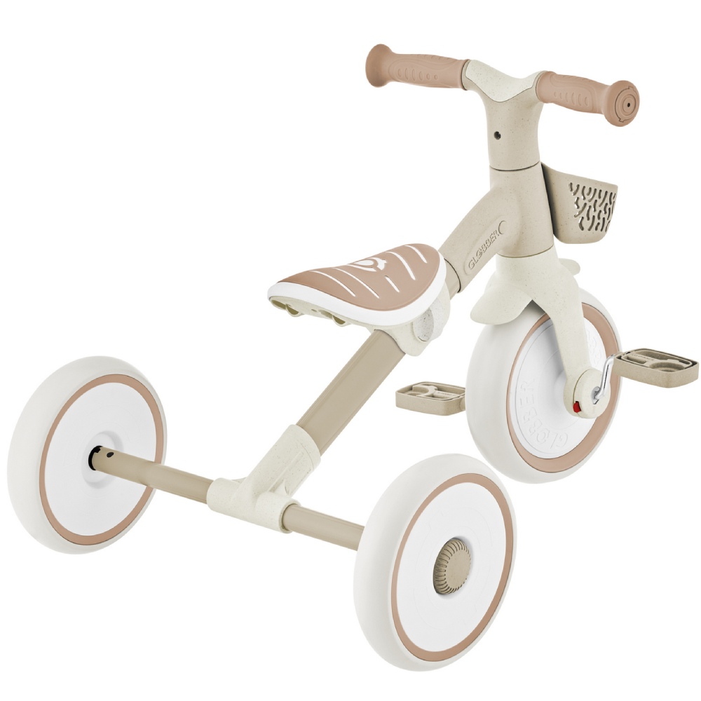 Детский велосипед GLOBBER LEARNING TRIKE 2в1 PLUS ECOLOGIC Coconut (737-466) Покрышки EVA foam
