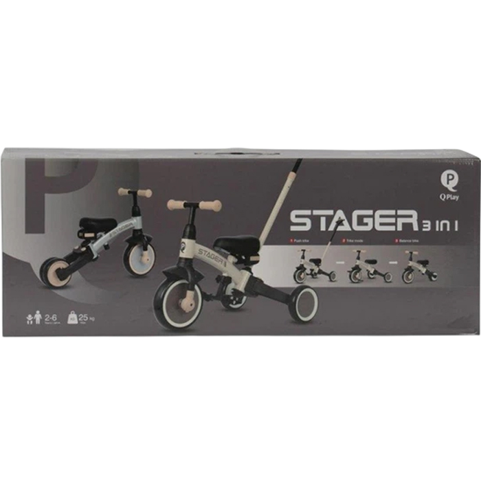 Внешний вид Детский велосипед-беговел QPLAY Stager 3 в 1 з Dark Green (T80STAGERDarkGreen)