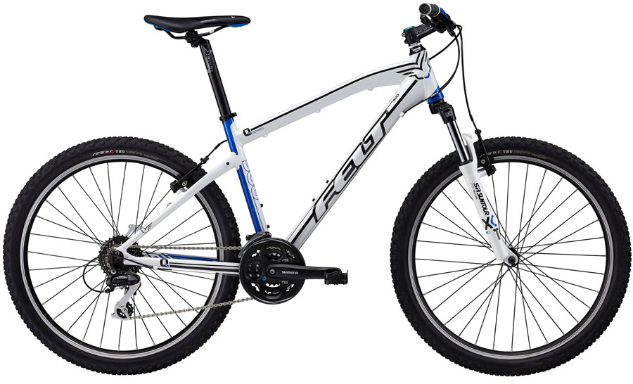 Велосипед FELT 12 MTB Q 500 alpine white (black/blue) 17.5"