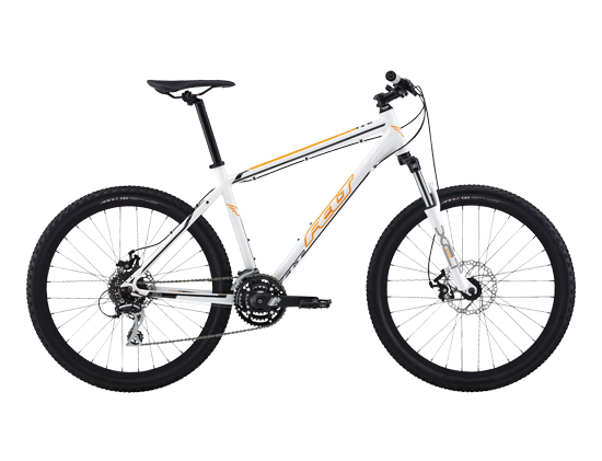 Велосипед FELT MTB SIX 80 L white (black/orange) 20"