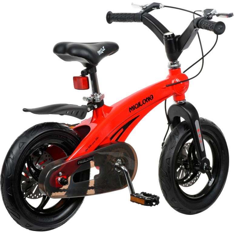 Дитячий велосипед Miqilong GN Red 12" (MQL-GN12-Red) Рама відкрита; внутрішня прокладка тросів