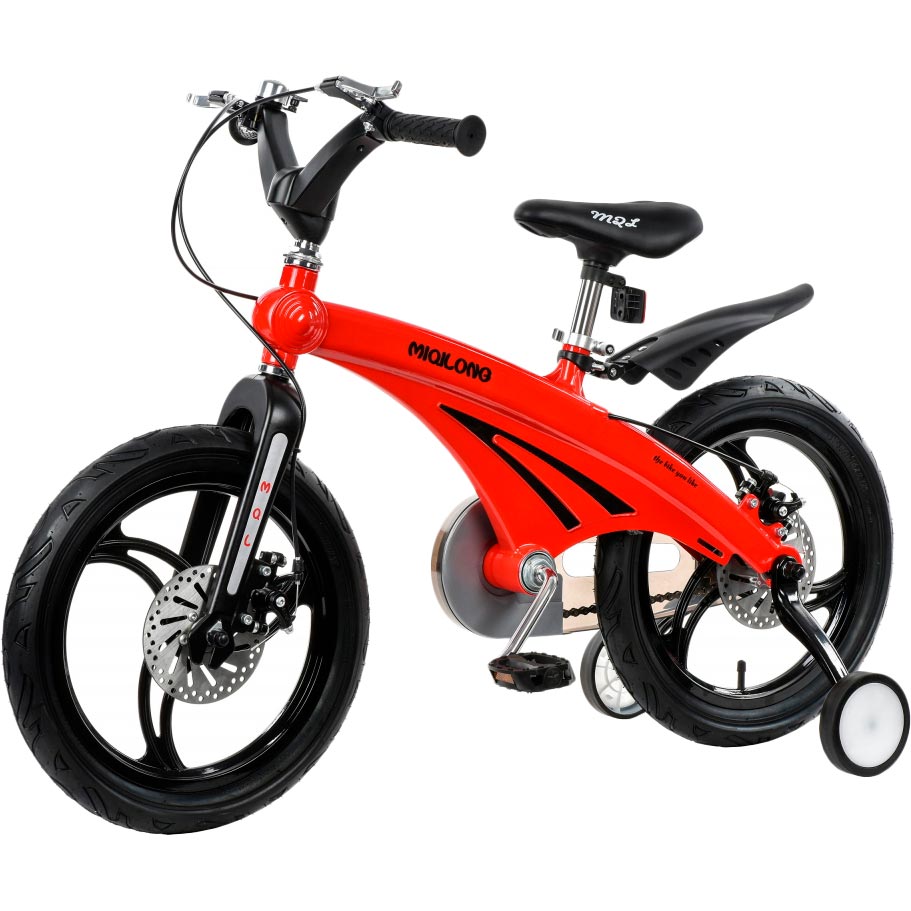 

Детский велосипед Miqilong GN Red 16" (MQL-GN16-Red), Дитячий велосипед GN Червоний 16` MQL-GN16-Red