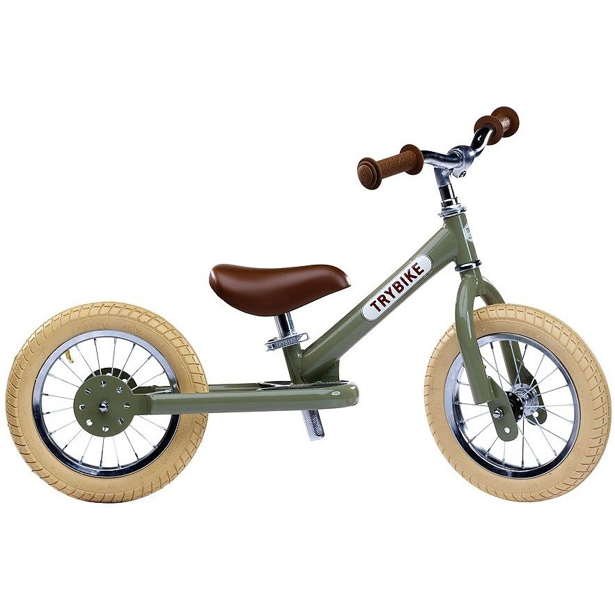 Беговел TRYBIKE Steel Оливковий (TBS-2-GRN-VIN)