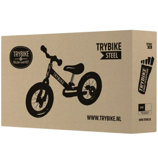 Беговел TRYBIKE Steel Синий (TBS-2-BLU-VIN) Седло Высота сиденья регулируемая от 30 см до 45 см