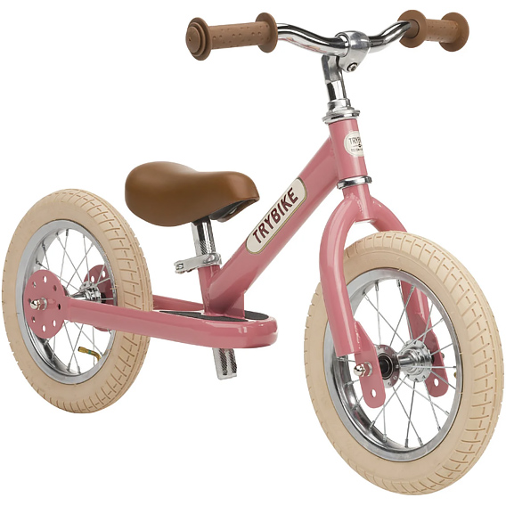 Беговел TRYBIKE Steel Розовый (TBS-2-PNK-VIN) Руль Ширина руля: 41 см, Высота руля: регулируется от 54 до 61 см