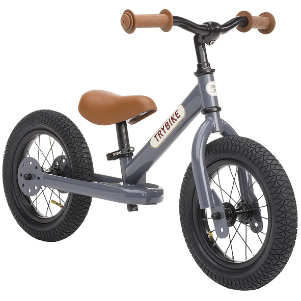 Беговел TRYBIKE Steel Сірий (TBS-2-GRY) Кермо Ширина керма: 41 см, Висота керма: регулюється від 54 до 61 см