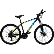 Велосипед TRINX M100 26" х 15" Matt Black/Blue/Yellow