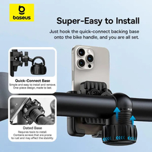 Велосипедное крепление для телефона BASEUS GoTrip Series Bike Phone Mount Cluster Black (C40572301111-00)