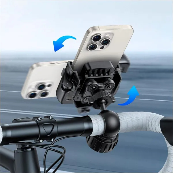Изображение Велосипедное крепление для телефона BASEUS GoTrip Series Bike Phone Mount Cluster Black (C40572301111-00)