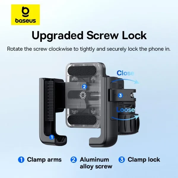 В Украине Велосипедное крепление для телефона BASEUS GoTrip Series Bike Phone Mount Cluster Black (C40572301111-00)