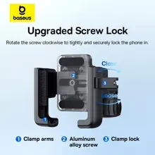 Велосипедное крепление для телефона BASEUS GoTrip Series Bike Phone Mount Cluster Black (C40572301111-00)