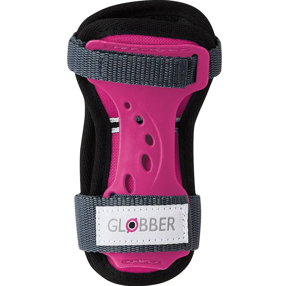 Комплект защитного снаряжения GLOBBER 25-50 кг Фуксия (541-310) Размер Обхват локтя: 240-280; Обхват колена: 330-360; Обхват запястья: 190-210