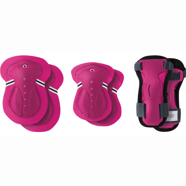 Комплект защитного снаряжения GLOBBER 25-50 кг Фуксия (541-310)