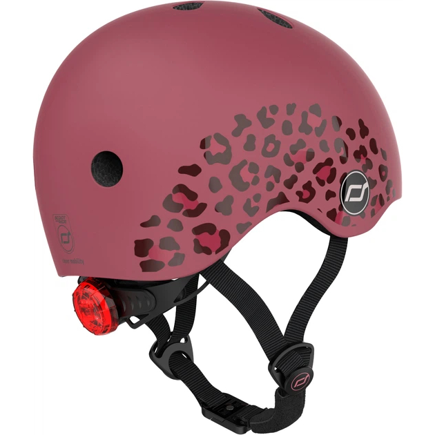 Шолом SCOOT&RIDE із ліхтариком 45-51 см XXS/XS Wildcat (SR-181206-WILDCAT) Колір бордовий