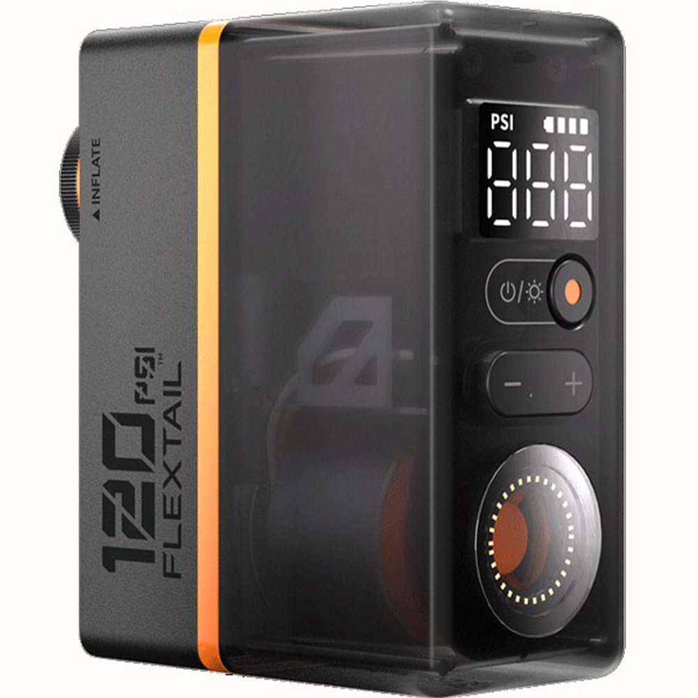 Велосипедний міні насос-задня фара FLEXTAIL Tiny Tire Pump ACS Black (6975755966342)