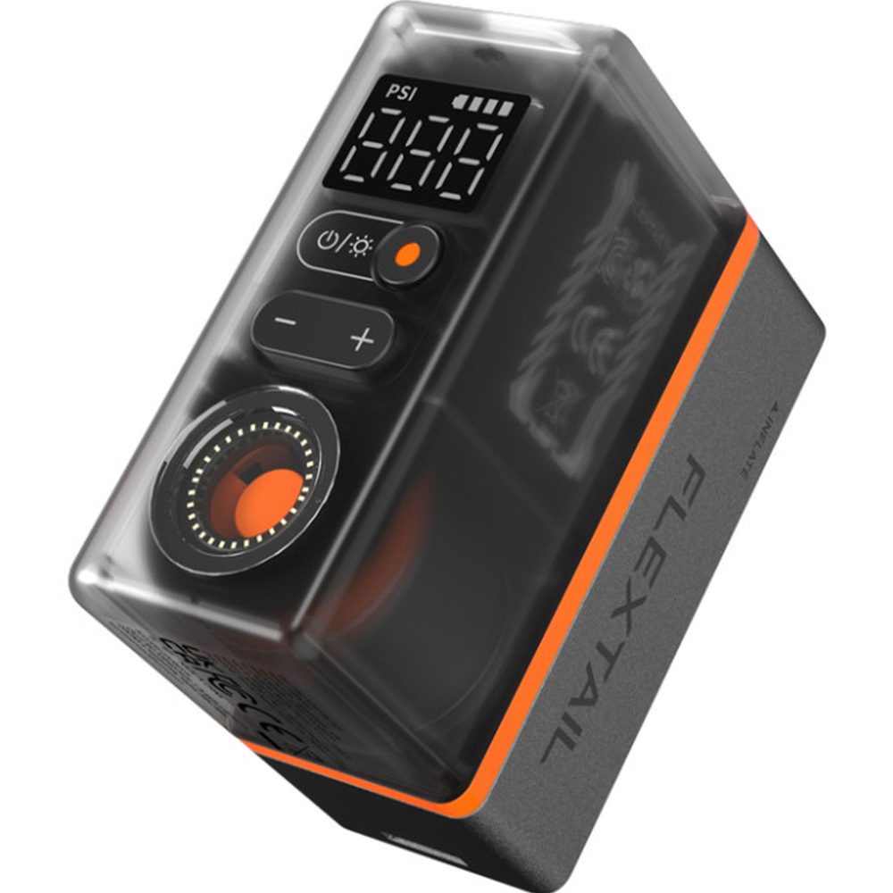 Велосипедний міні насос-задня фара FLEXTAIL Tiny Tire Pump ACS Black (6975755966342) Кількість режимів 3