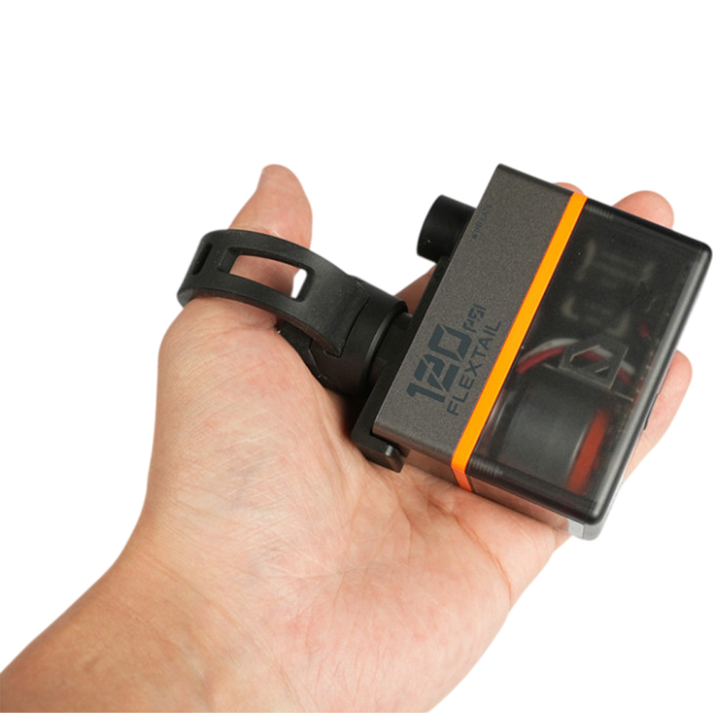 Зображення Велосипедний міні насос-задня фара FLEXTAIL Tiny Tire Pump ACS Black (6975755966342)