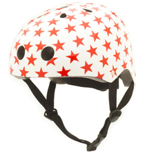 Велосипедный шлем TRYBIKE Coconuts 44-51см White/Red Stars (COCO 4XS)