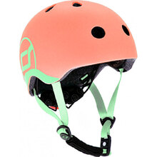 Шлем SCOOT&RIDE персик с фонариком 45-51см (XXS/XS) (SR-181206-PEACH)