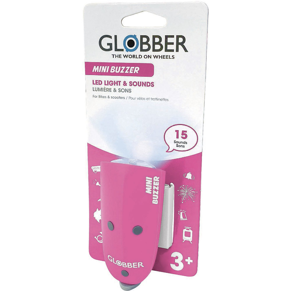 Сигнал звуковой/световой Globber Mini Buzzer Pink (530-110) Питание 2 х AAA