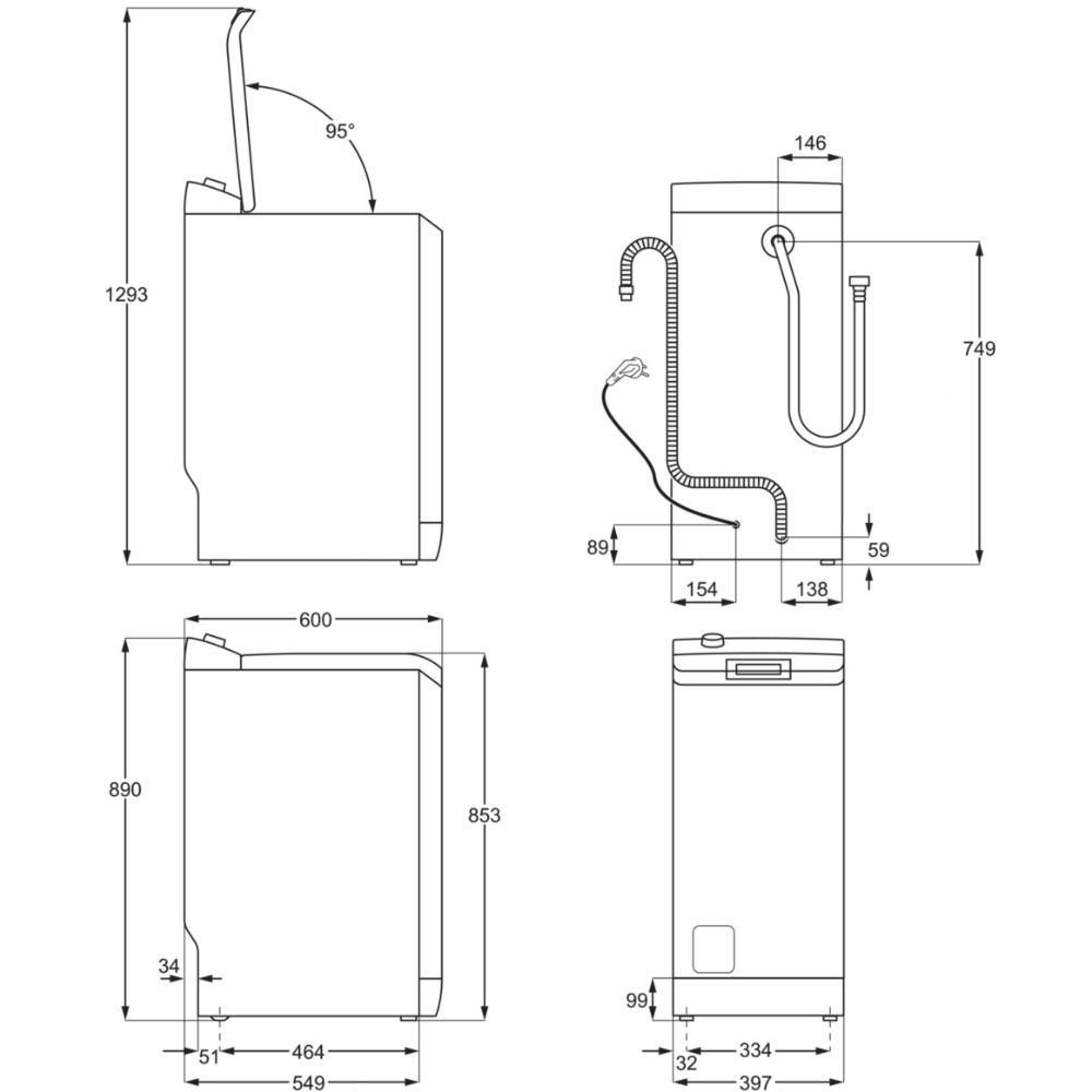 Стиральная машина ELECTROLUX EWT1066ESW Тип загрузки вертикальная