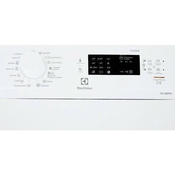 Пральна машина ELECTROLUX EWT1062IFW Тип завантаження вертикальне