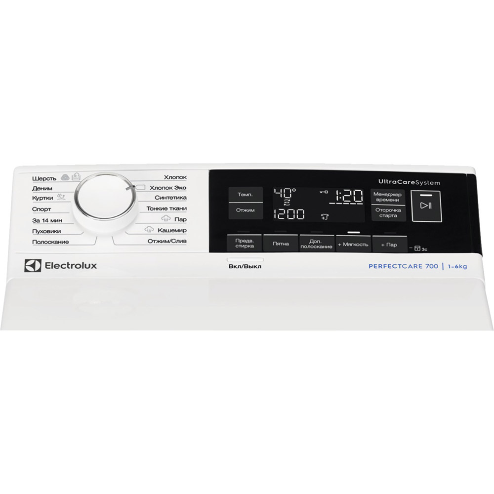 Пральна машина ELECTROLUX EW7T3R362 Максимальне завантаження 6