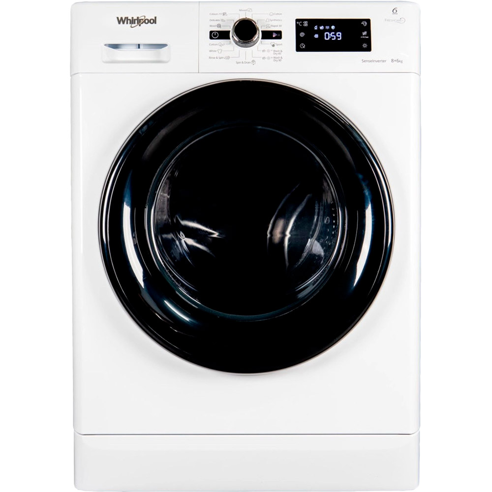 Стирально-сушильная машина WHIRLPOOL FWDG86148B EU