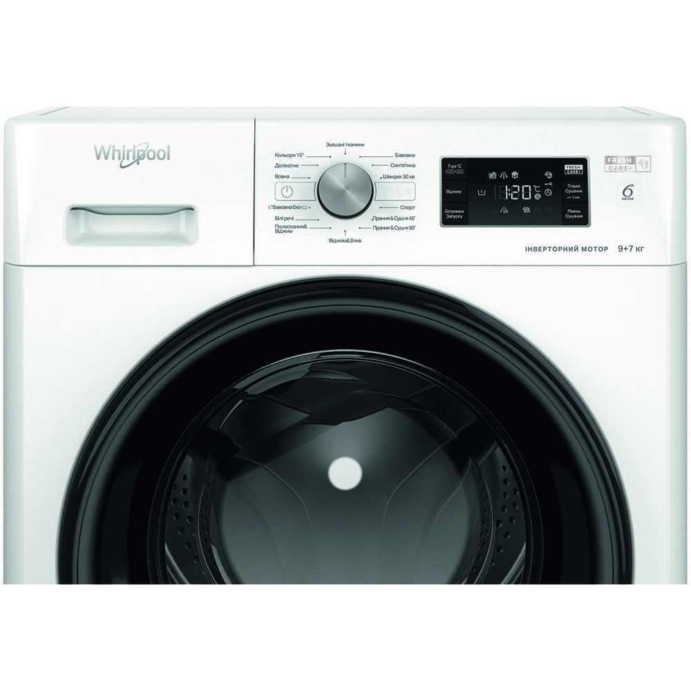 Прально-сушильна машина WHIRLPOOL FFWDB 976258 BV UA Тип машини прально-сушильна машина