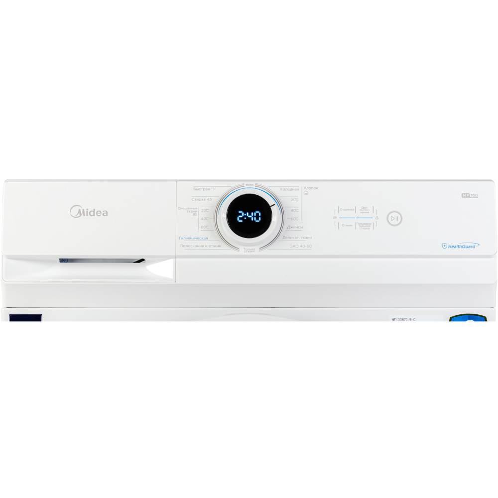 Пральна машина MIDEA MF100W60/W-UA Тип завантаження фронтальне