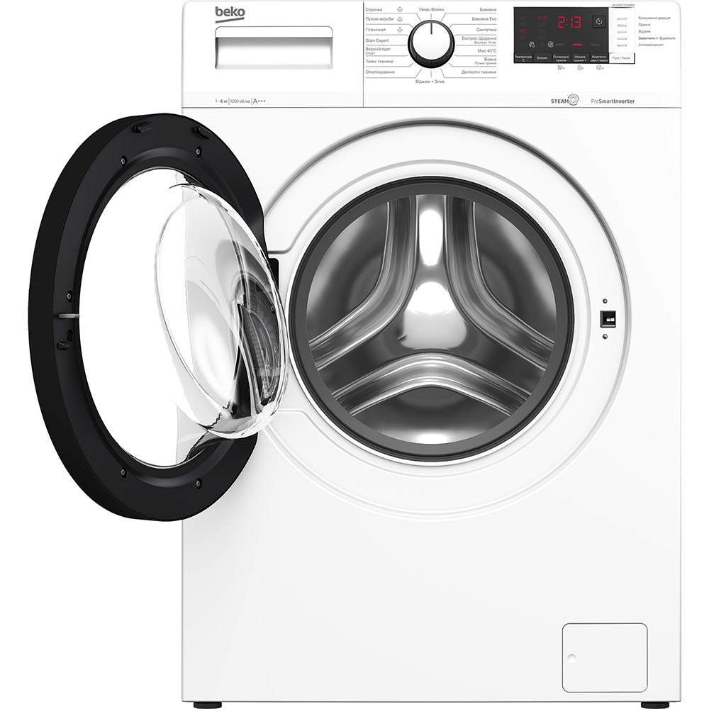 Стиральная машина BEKO WUE6612ISXBW Тип загрузки фронтальная