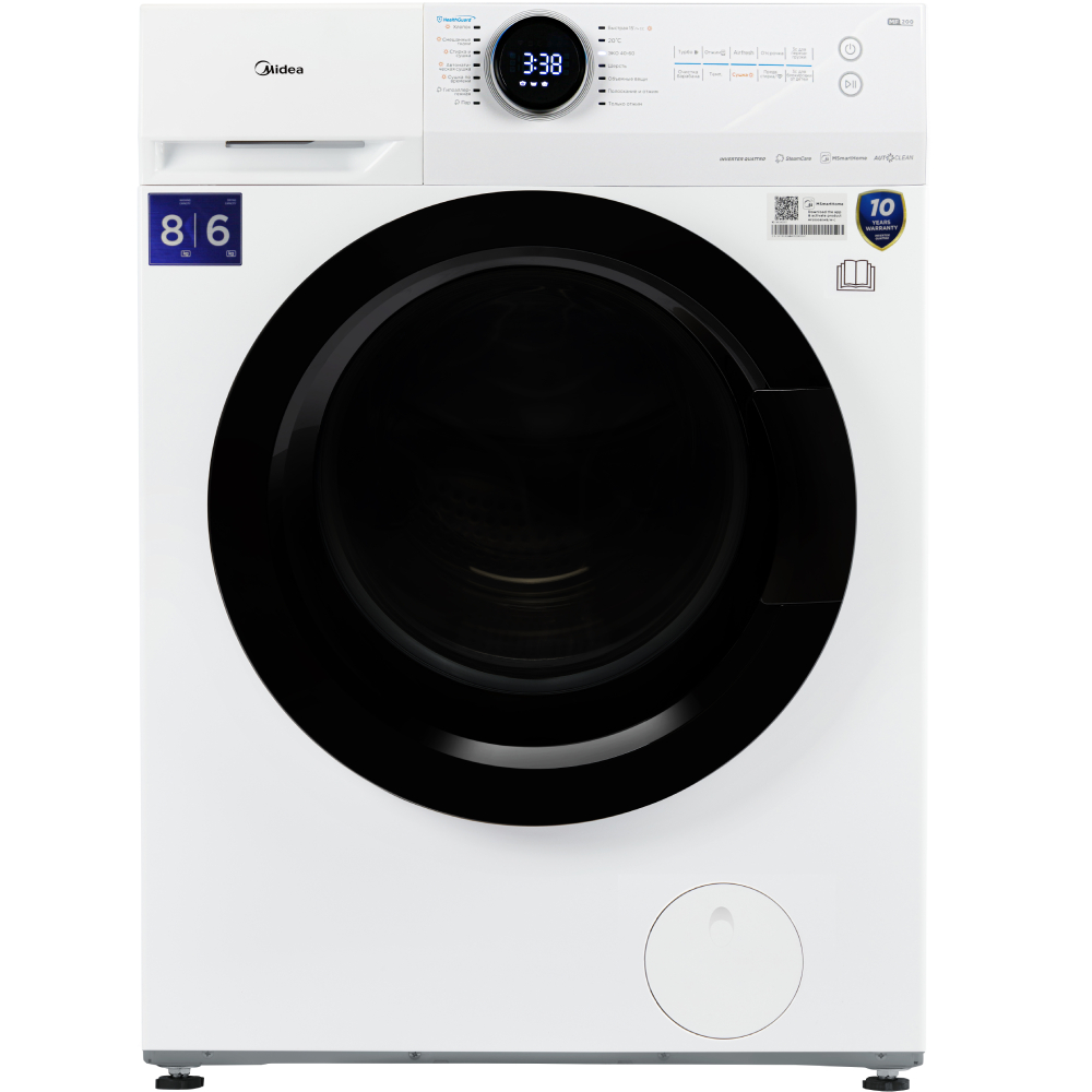 Прально-сушильна машина MIDEA MF200D80WB/W-C