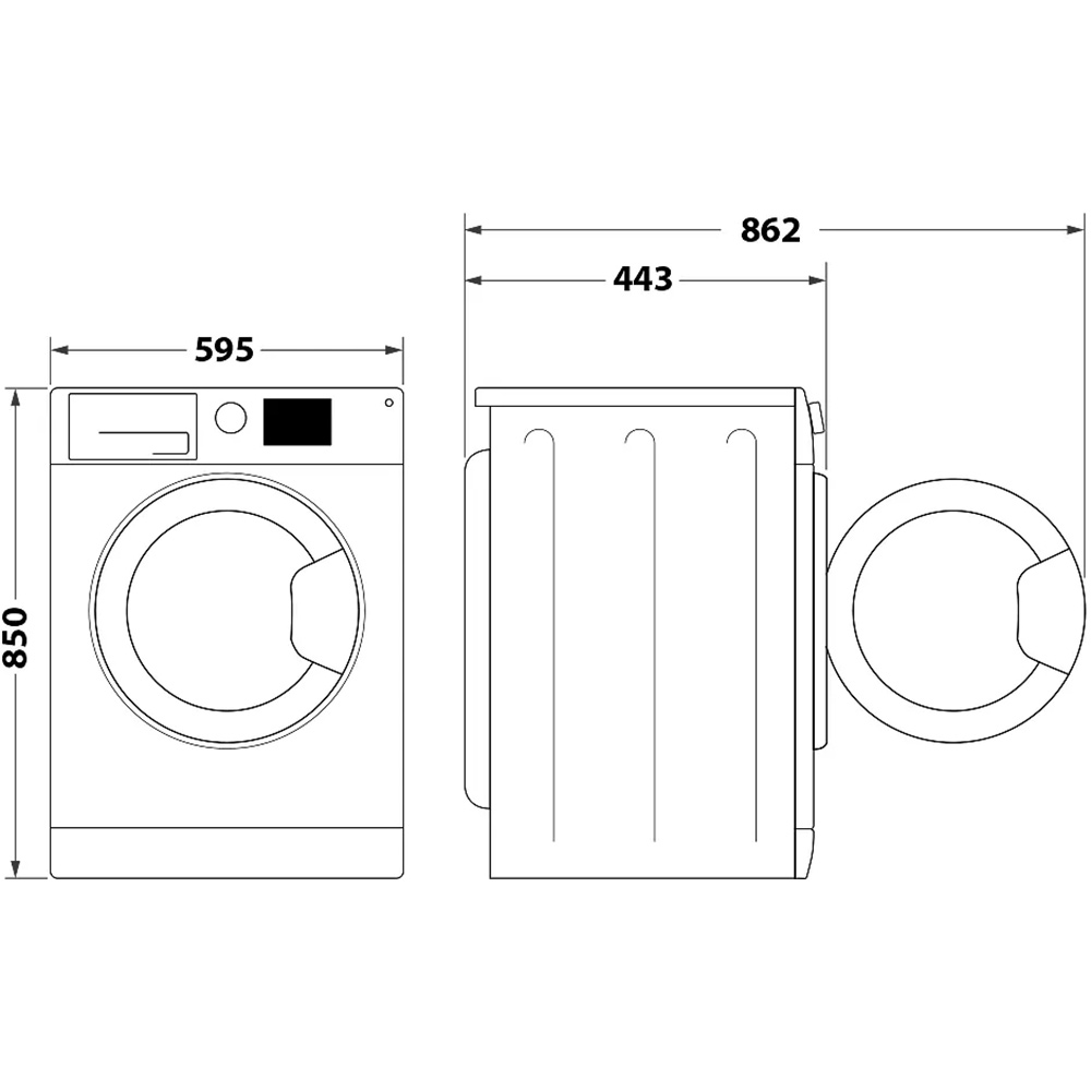 Пральна машина INDESIT OMTWSE 61293 WK UA Максимальне завантаження 6