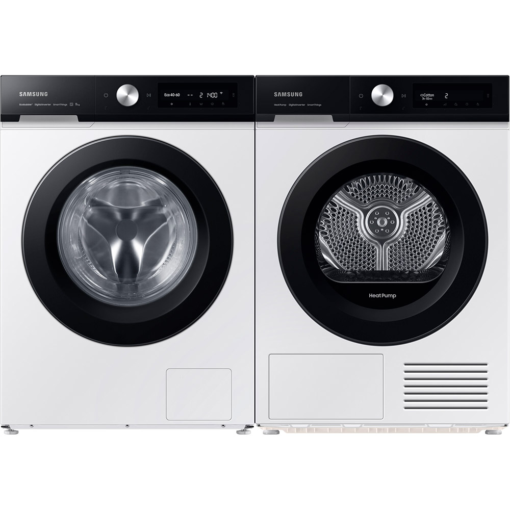Комплект SAMSUNG Стиральная машина WW11B1504CAEUA + Сушильная машина DV90BB5245AEUA + планка SKK-SSW Максимальная загрузка 11