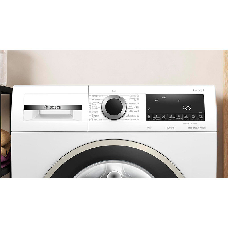 Замовити Комплект BOSCH Пральна машина WGA14400UA + Сушильна машина WQG14200UA + планка WTZ11400