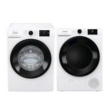 Комплект GORENJE Пральна машина WNEI 84 BS (PS22/24140) + Сушильна машина DNE 8 B (SP22/220)