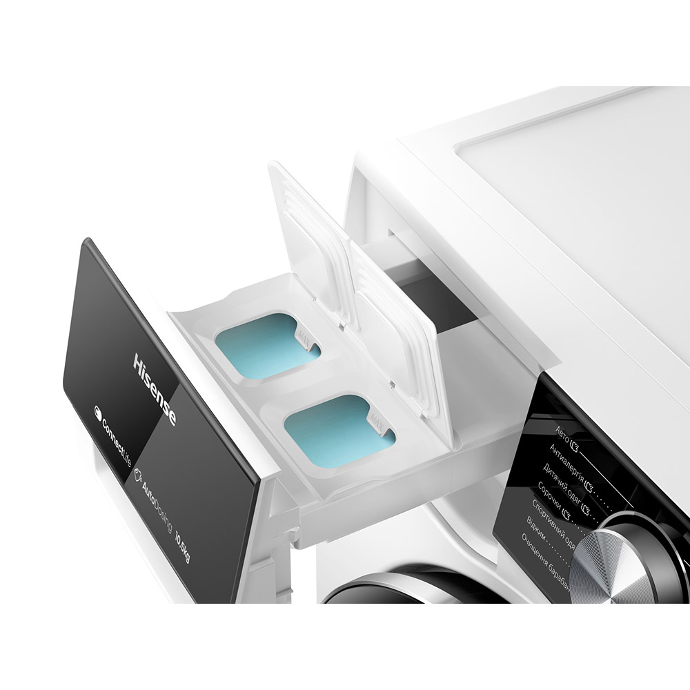 Фото Комплект HISENSE Стиральная машина WF5S1045BW/UA + Сушильная машина DH5S102BW/UA