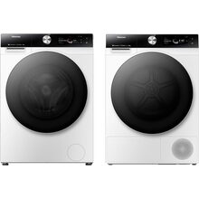 Комплект HISENSE Пральна машина WF7S1247BW (WF7S1214W) + Сушильна машина DH7S107BW (DH7S10W)
