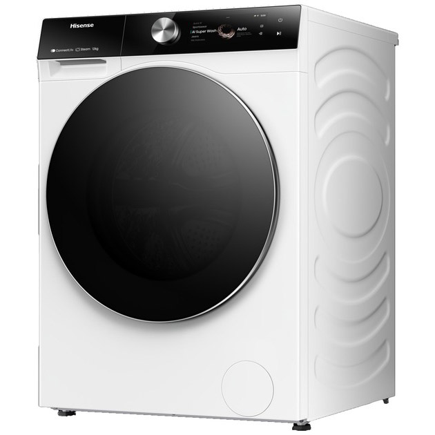 Зовнішній вигляд Комплект HISENSE Пральна машина WF7S1247BW (WF7S1214W) + Сушильна машина DH7S107BW (DH7S10W)