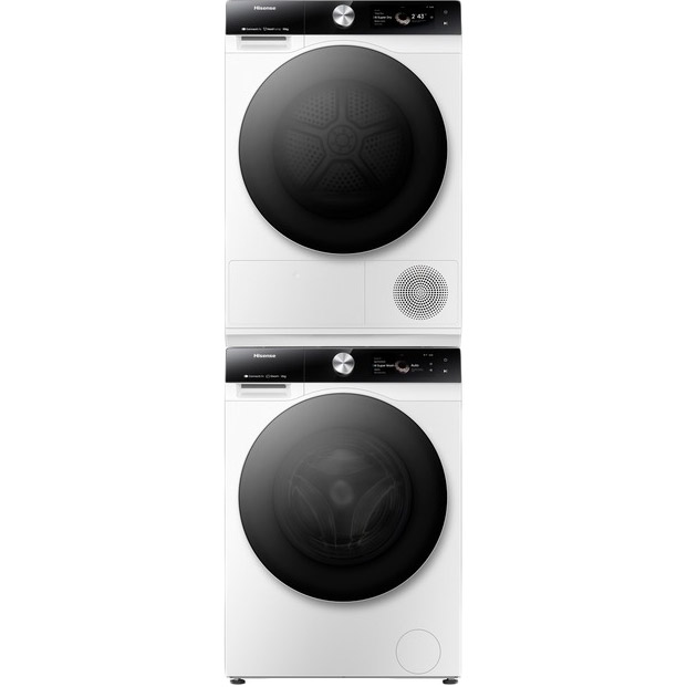 Комплект HISENSE Пральна машина WF7S1247BW (WF7S1214W) + Сушильна машина DH7S107BW (DH7S10W) Тип машини автоматична