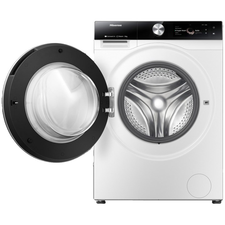 Фото Комплект HISENSE Пральна машина WF7S1247BW (WF7S1214W) + Сушильна машина DH7S107BW (DH7S10W)