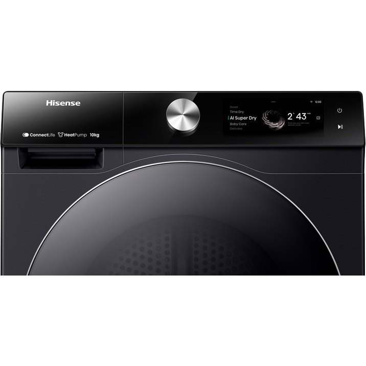 Фото 18 Комплект HISENSE Стиральная машина WF7S1247BB (WF7S1214W) + Сушильная машина DH7S107BB (DH7S107BB)
