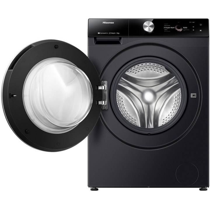 Внешний вид Комплект HISENSE Стиральная машина WF7S1247BB (WF7S1214W) + Сушильная машина DH7S107BB (DH7S107BB)